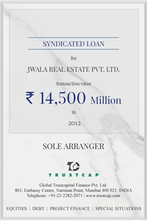Syndicated Loan of Project & Structured Finance for Jwala Real Estate Pvt. Ltd.