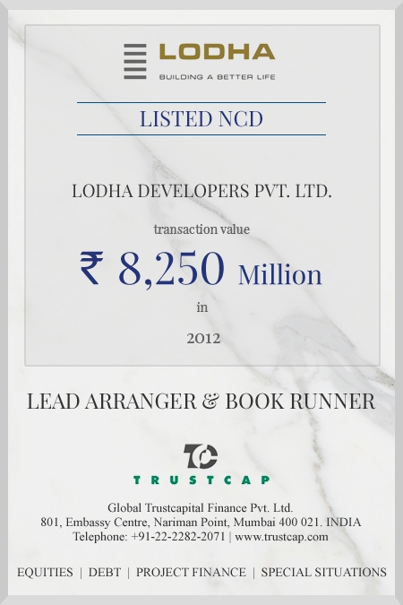 Listed Bonds of Capital Markets - ECM & DCM for Lodha Developers Ltd.