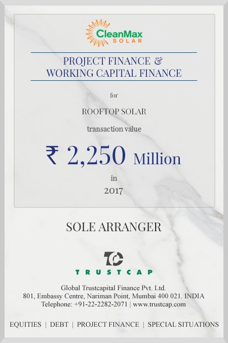Project Finance & Working Capital Finance of Project & Structured Finance for Rooftop Solar